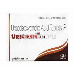 ウルソケム (ウルソデオキシコール酸) 150mg 箱