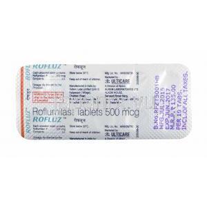 ロフルズ (ロフルミラスト) 500mcg 錠剤裏面