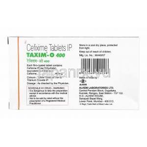 タキシム O (セフィキシム) 400mg 成分