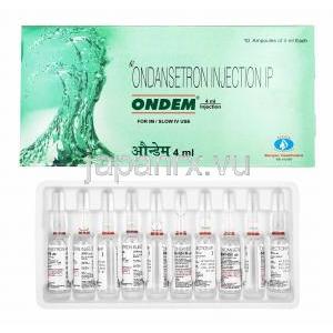 オンデム 注射 (オンダンセトロン) 4ml 箱、アンプル