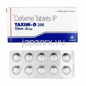 タキシム O (セフィキシム) 200mg 箱、錠剤