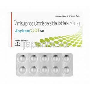 ジョイケム DT (アミスルプリド) 50mg 箱、錠剤