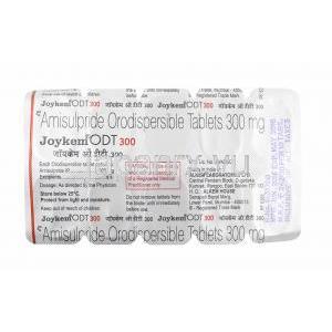 ジョイケム DT (アミスルプリド) 300mg 錠剤裏面