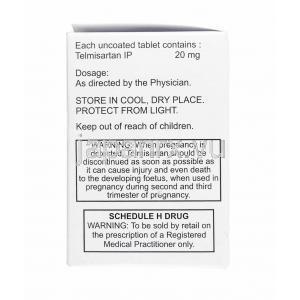 マックサート (テルミサルタン) 20mg 成分