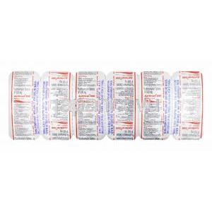 アジスラル (アジスロマイシン) 500mg 錠剤裏面