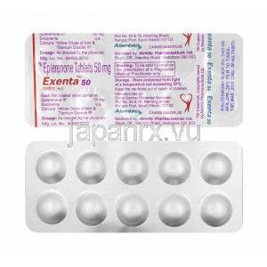 エクセンタ (エプレレノン) 50mg 錠剤