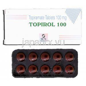トピロール100 Topirol 100, トピナ ジェネリック, ピラマート 100mg, 錠