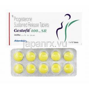 ゲストフィット (プロゲステロン) 400mg 箱、錠剤