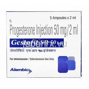 ゲストフィット 注射 (プロゲステロン) 50mg 箱