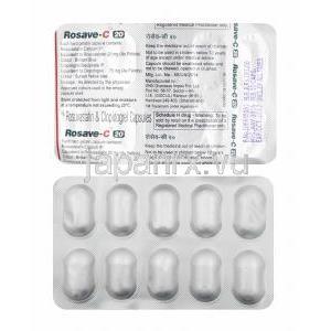 ロセーブ C (ロスバスタチン/ クロピドグレル) 20mg カプセル