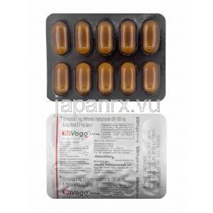 トリボゴ (グリメピリド 2mg/ メトホルミン 500mg/ ボグリボース 0.3mg) 錠剤