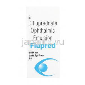 デュレゾール ジェネリック,ジフルプレドナート点眼薬,0.05% 5ml,箱表面