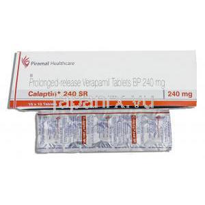 カラプチン Calaptin, ベラパミル 240mg 錠 (Piramal Nicholas)