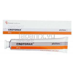 クロトラックス, クロタミトン Crotorax 10% 20gm クリーム (Primal Healthcare)
