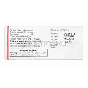 エネイス (エナラプリル) 2.5mg 製造元
