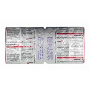 グルフォルミン G (グリメピリド 2mg/ メトホルミン 500mg) 錠剤裏面