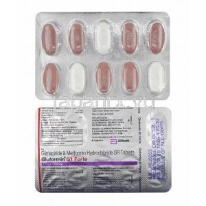 グルフォルミン G (グリメピリド 1mg/ メトホルミン 1000mg) 錠剤