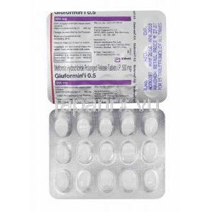 グルホルミン I (メトホルミン) 500mg 錠剤