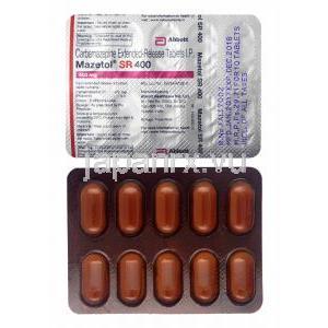マゼトール SR (カルバマゼピン) 400mg 錠剤