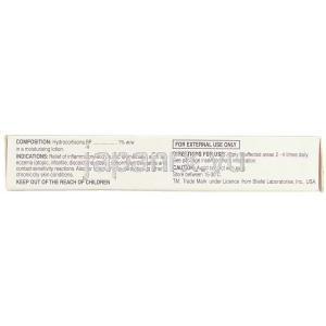 ヒドロコルチゾン, Lacticare-HC, 2.5% 10gm  ローション (Stiefel) 成分