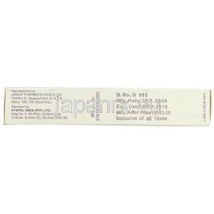 ヒドロコルチゾン, Lacticare-HC, 2.5% 10gm  ローション (Stiefel) 製造者情報