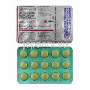 スーパーメット XL (メトプロロール) 50mg 錠剤