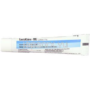 ヒドロコルチゾン, Lacticare-HC, 2.5% 10gm  ローション (Stiefel) チューブ