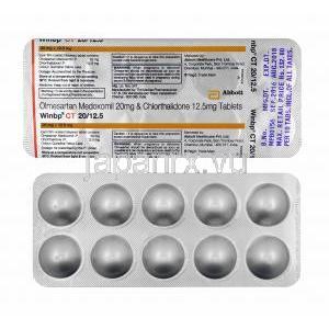 ウィンビーピー CT (オルメサルタン 20mg/ クロルタリドン 12.5) 錠剤