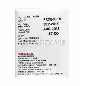 ラベマック (ラベプラゾール) 10mg 製造元