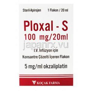 プロクサル-S, オキサリプラチン, 20ml バイアル 100mg, 1 X 20ml,箱