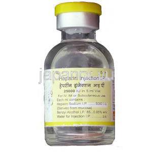 ヘパリンナトリウム（ヘパフラッシュジェネリック） 5000 iu 注射 (Gland Pharma)
