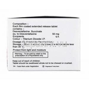 デスベレン (デスベンラファキシン) 50mg 成分