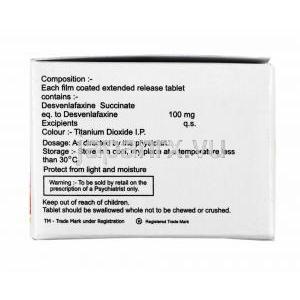 デスベレン (デスベンラファキシン) 100mg 成分