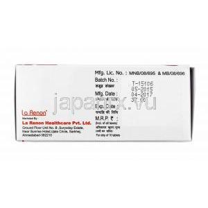 ペクソプラム (プラミペキソール) 0.125mg 製造元
