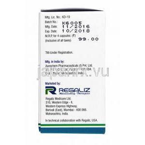 イトラリズ (イトラコナゾール) 200mg, 製造元情報