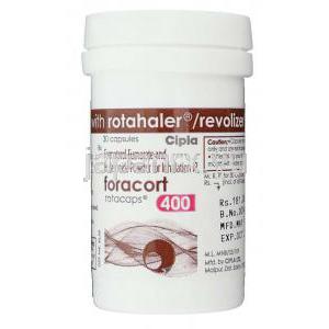 フマル酸ホルモテロール / ブデソニド配合 （シンビコート ジェネリック）, Foracort, 6mcg / 400mcg 吸
