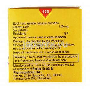 オベジータ (オルリスタット) 120mg 製造元