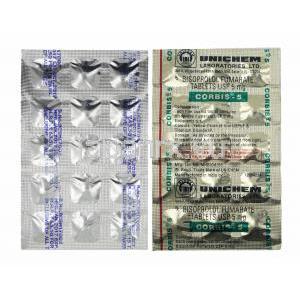コルビス (ビソプロロール) 5mg 錠剤