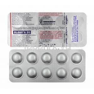 オルサー A (オルメサルタン/ アムロジピン) 20mg 錠剤
