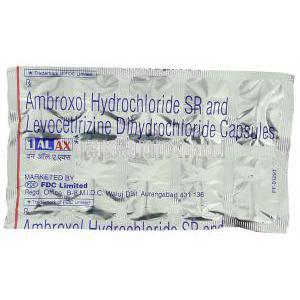 レボセチリジン 5mg ＋アンブロキソール,1ALAX, 75mg S.Rカプセル  (FDC) 包装