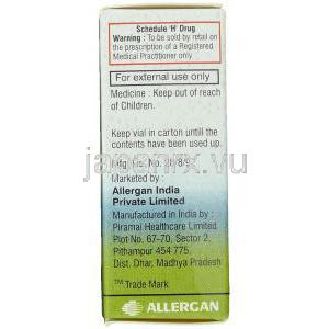 ケトチフェン  （ザジテンジェネリック）, Albalon 0.5mg 5ml 点眼薬(Allergan) 情報
