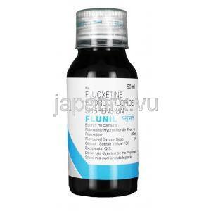 フルニル内服液, フルオキセチン, 20mg,内服液（シロップ）,ボトル