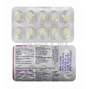 ギナロン (プロゲステロン) 100mg カプセル