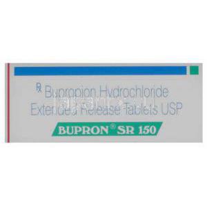 ブプロン, 塩酸ブプロピオン 150mg (Sun Pharma) 箱、錠剤