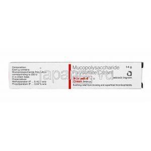 ヒルダル クリーム (ムコ多糖ポリ硫酸) 14g 成分