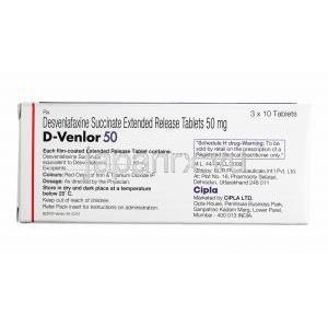 D-Venlor, Desvenlafaxine 50mg composition