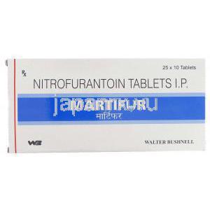 ニトロフラントイン（マクロビッド ジェネリック）, Martifur   100MG 錠 (Walter Bushnell) 箱