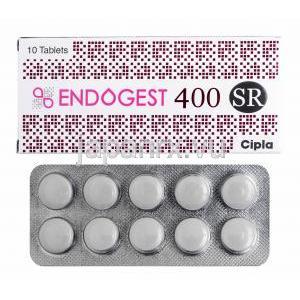 エンドゲスト 錠 (プロゲステロン) 400mg 箱、錠剤