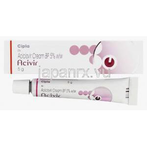 アシビル Acivir, アシクロビル5% 5gm クリーム (Cipla)