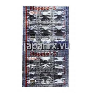 ホペース  5 , ラミプリル5mg, 錠剤, シート情報